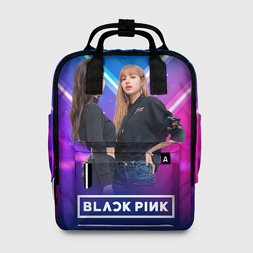 Женский рюкзак Blackpink neon / 3D-принт – фото 1