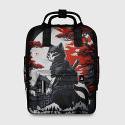 Рюкзак женский Котик ниндзя - мрачный, цвет: 3D-принт