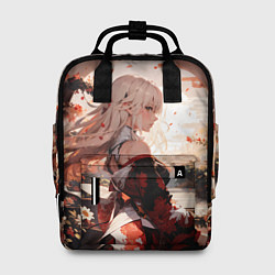 Женский рюкзак Японская девушка при закате солнца
