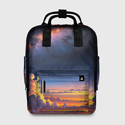 Рюкзак женский Млечный путь и облака на закате, цвет: 3D-принт