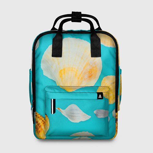Женский рюкзак Лето, ракушки / 3D-принт – фото 1