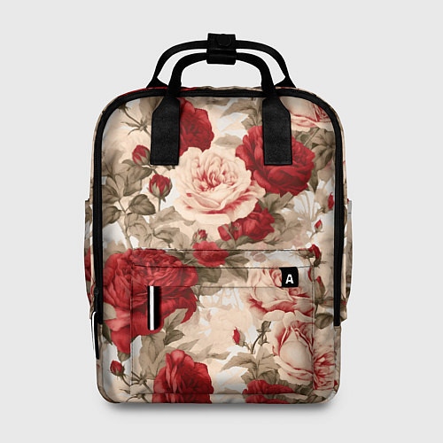 Женский рюкзак Розы паттерн / 3D-принт – фото 1
