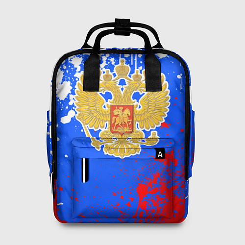 Женский рюкзак Триколор рф и герб / 3D-принт – фото 1