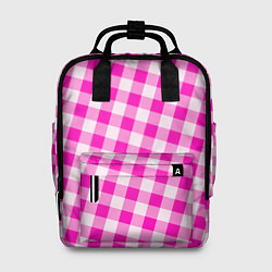 Рюкзак женский Розовая клетка Барби, цвет: 3D-принт