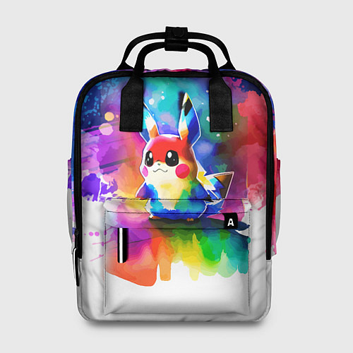 Женский рюкзак Акварельный пикачу - живопись / 3D-принт – фото 1