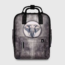 Рюкзак женский Слон с хоботом, цвет: 3D-принт