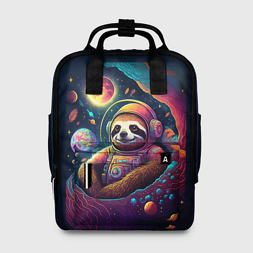 Женский рюкзак Космический ленивец космический / 3D-принт – фото 1