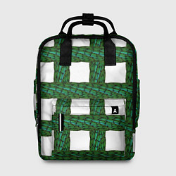 Рюкзак женский Зеленые змейки, цвет: 3D-принт