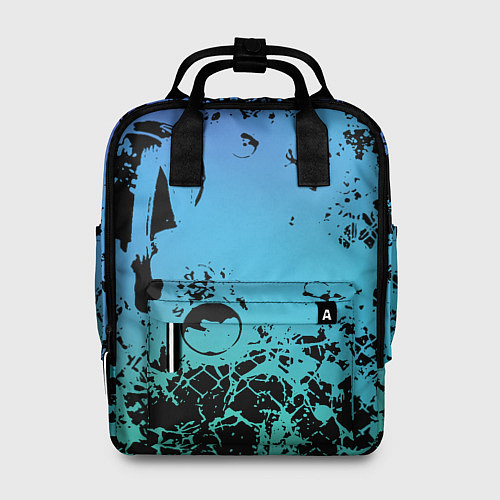 Женский рюкзак Неоновый абстрактный фон в граффити стиле / 3D-принт – фото 1
