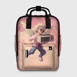 Рюкзак женский Ангел с бумбоксом, цвет: 3D-принт