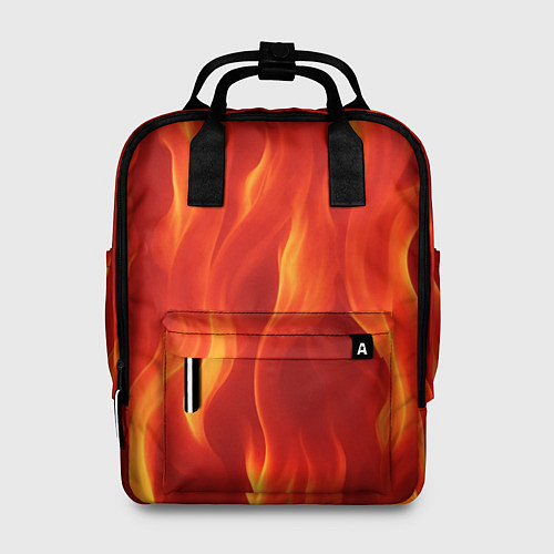 Женский рюкзак Огонь рыжий / 3D-принт – фото 1
