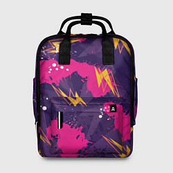 Рюкзак женский Абстрактные узоры паттерн, цвет: 3D-принт