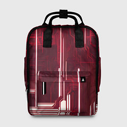 Рюкзак женский Кибер схемы неон, цвет: 3D-принт