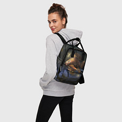 Рюкзак женский Рыба-дирижабль в ночи, цвет: 3D-принт — фото 2