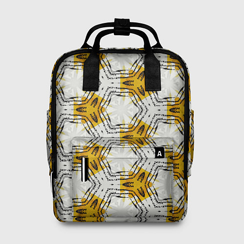 Женский рюкзак Узор шестиугольные соты / 3D-принт – фото 1