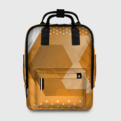 Рюкзак женский Яркий геометрический декоративный фон, цвет: 3D-принт