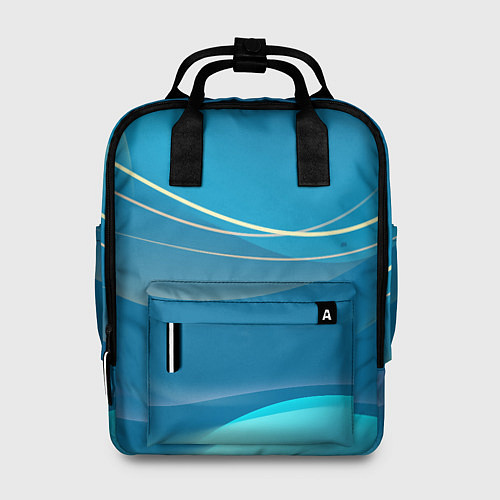 Женский рюкзак Абстрактный голубой фон / 3D-принт – фото 1