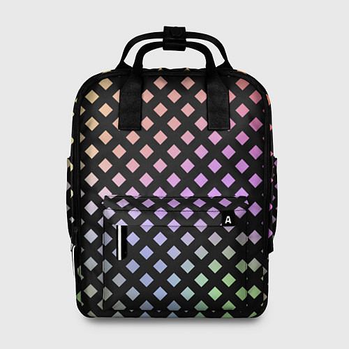 Женский рюкзак Цветной под сеткой имитация / 3D-принт – фото 1