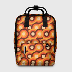 Рюкзак женский Терто текстура с кругами, цвет: 3D-принт
