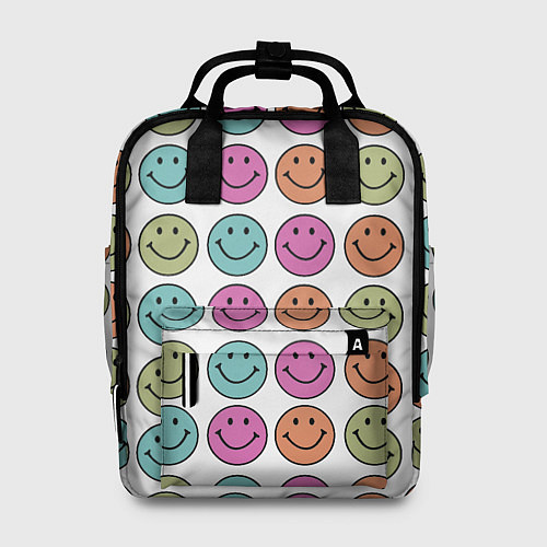 Женский рюкзак Smiley face / 3D-принт – фото 1