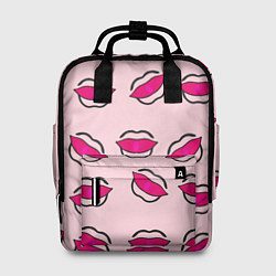 Рюкзак женский Силуэт губы, цвет: 3D-принт