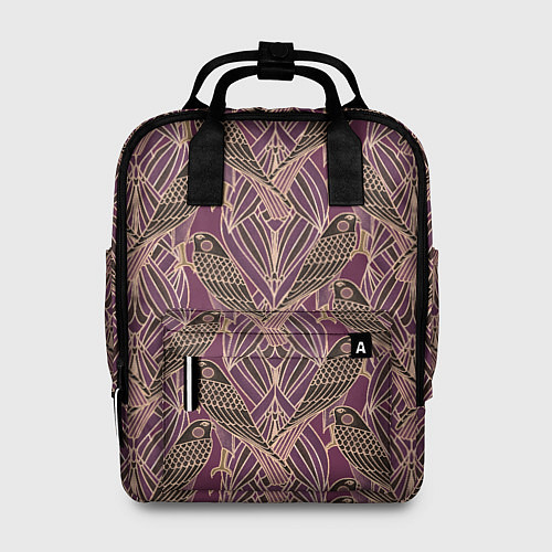 Женский рюкзак Сокол в стиле модерн - паттерн / 3D-принт – фото 1