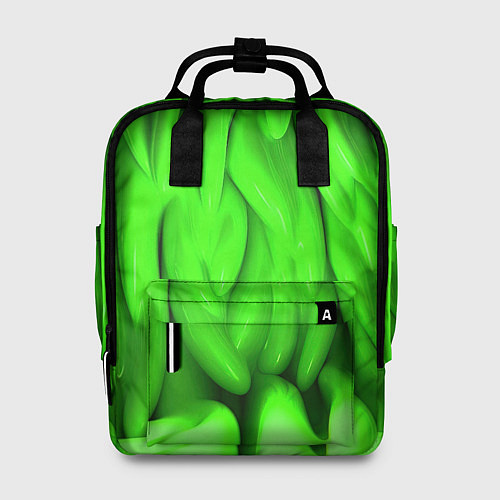 Женский рюкзак Зеленая абстрактная текстура / 3D-принт – фото 1