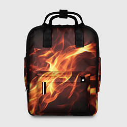 Рюкзак женский Огненный фон, цвет: 3D-принт