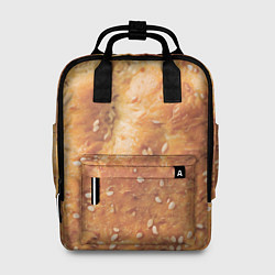 Рюкзак женский Хлеб с кунжутом, цвет: 3D-принт