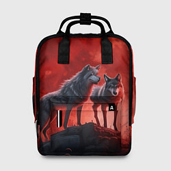 Рюкзак женский Кровавая луна, цвет: 3D-принт
