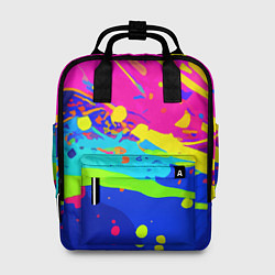 Рюкзак женский Красочная абстрактная композиция, цвет: 3D-принт