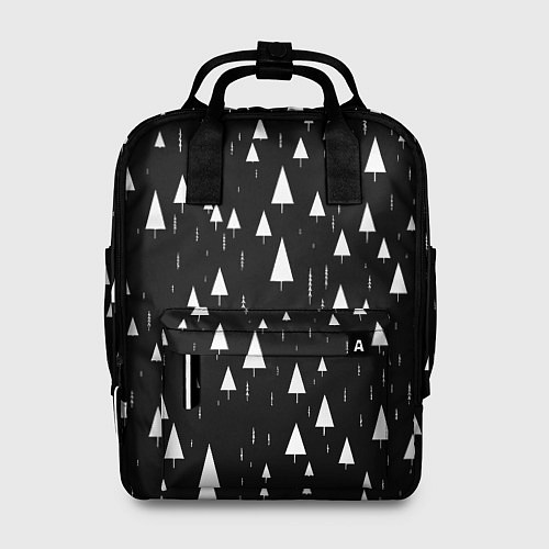 Женский рюкзак Еловый лес ночью / 3D-принт – фото 1