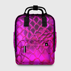 Рюкзак женский Объемные розовые соты, цвет: 3D-принт