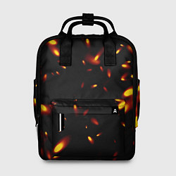 Рюкзак женский Разлетающиеся искры пламени, цвет: 3D-принт