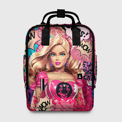 Женский рюкзак Барби в стиле поп арт / 3D-принт – фото 1