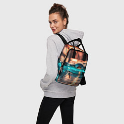 Рюкзак женский Поверхность воды на закате макро, цвет: 3D-принт — фото 2