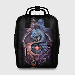 Рюкзак женский Мифический дракон, цвет: 3D-принт