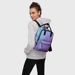 Рюкзак женский Градиент - слива в небе, цвет: 3D-принт — фото 2