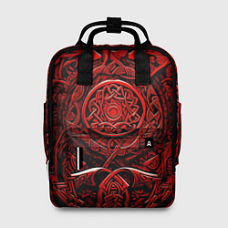 Рюкзак женский Скандинавский орнамент викингов, цвет: 3D-принт