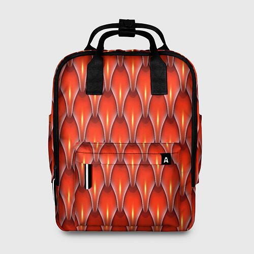Женский рюкзак Шкура красного дракона / 3D-принт – фото 1