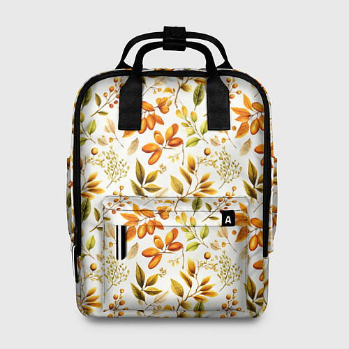 Женский рюкзак Осенние листья и желуди / 3D-принт – фото 1