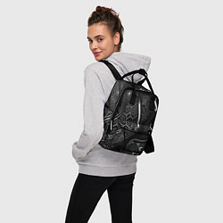 Рюкзак женский Чёрно-белая орнамент, цвет: 3D-принт — фото 2