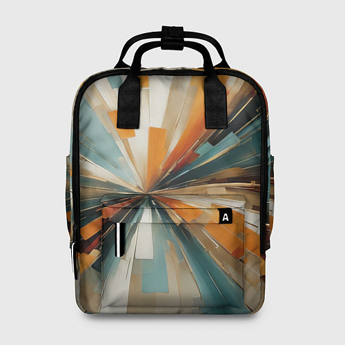 Женский рюкзак Цветная абстракция - нейросеть / 3D-принт – фото 1