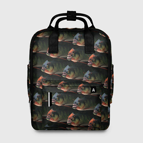 Женский рюкзак Зубастые рыбы / 3D-принт – фото 1