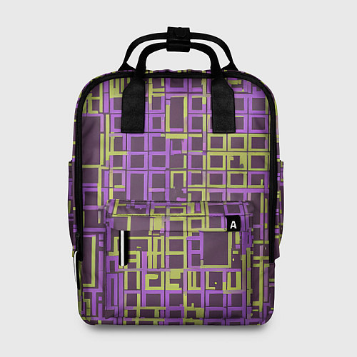Женский рюкзак Разноцветные толстые линии / 3D-принт – фото 1