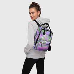 Рюкзак женский Разноцветный витраж, цвет: 3D-принт — фото 2