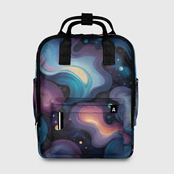 Рюкзак женский Космические волны и звездная пыль, цвет: 3D-принт