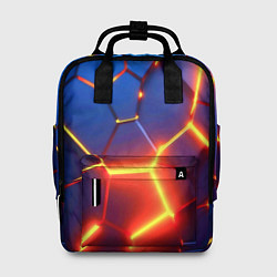 Рюкзак женский Огненные плиты с разломом, цвет: 3D-принт
