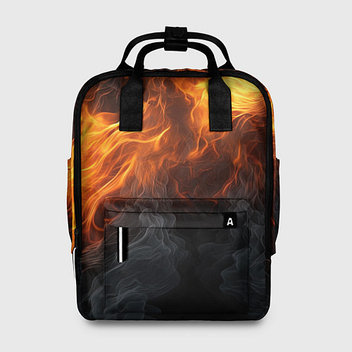 Женский рюкзак Огонь и дым / 3D-принт – фото 1