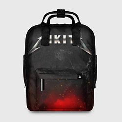 Рюкзак женский Никита в стиле Металлика - огонь и искры, цвет: 3D-принт